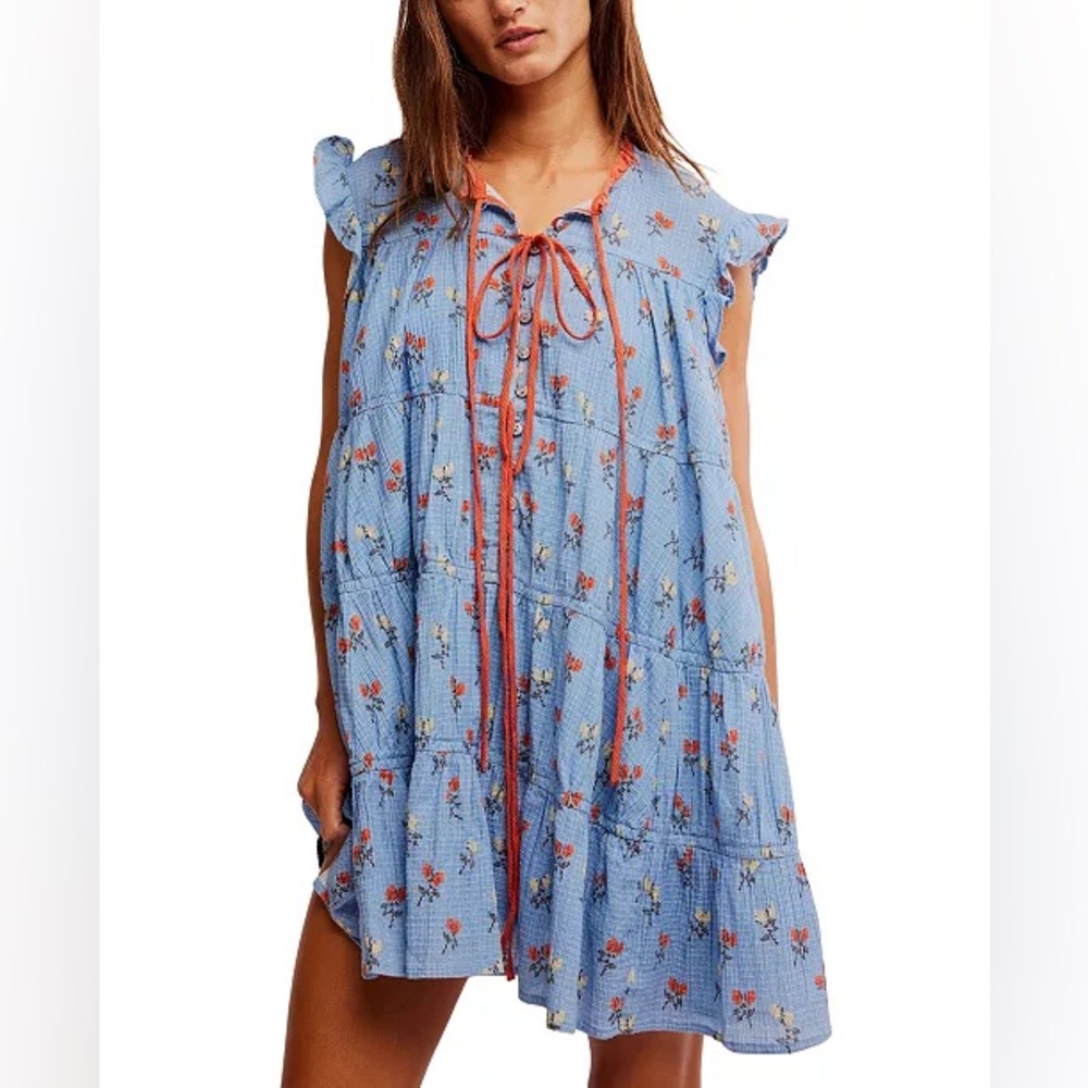 Free People Allure Blue Dress